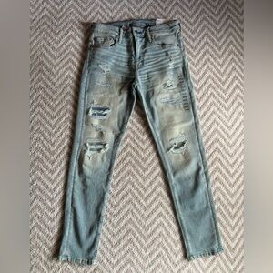 Patched Stacked Jean